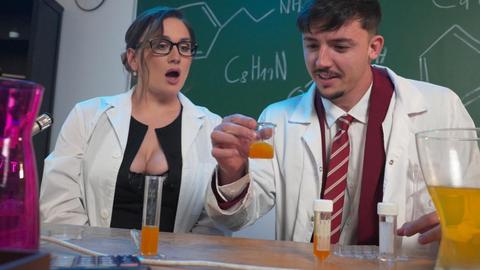 Big-Boobed Teacher Seduces Her Student After A Crazy Chemistry Lesson