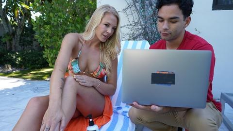Good Stepmom Fixes Her Stepson's Bad Grades With Outdoor Fuck Lesson