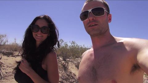 Ava Addams flash her huge tits in public