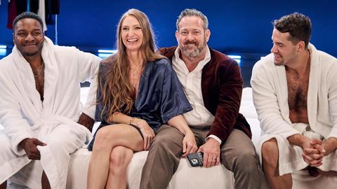 Hotwife enjoys a wild interracial threesome and messy facial creampie