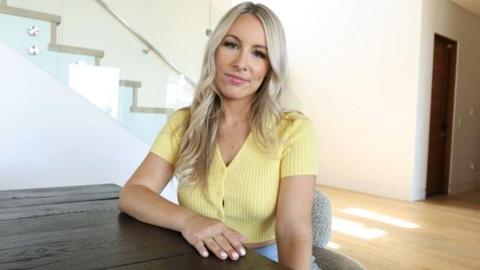 Blonde MILF drains her stepson’s hard cock in this POV