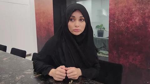 A big-titted hijab MILF gets intimate in this amateur POV