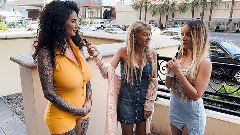 Remote toy teasing sparks a steamy strap-on bedroom session