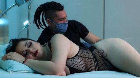 A midnight stranger gives this tattooed Mexican a wild creampie