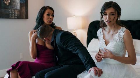Stepmom and bride team up to satisfy the nervous groom