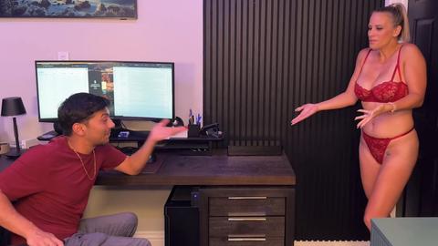 My Hot Big-Tit Stepmom Sadie Rose Caught Me Watching Porn