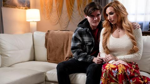 Young Neighbor Offers To Breed Redhead Widowed Wife